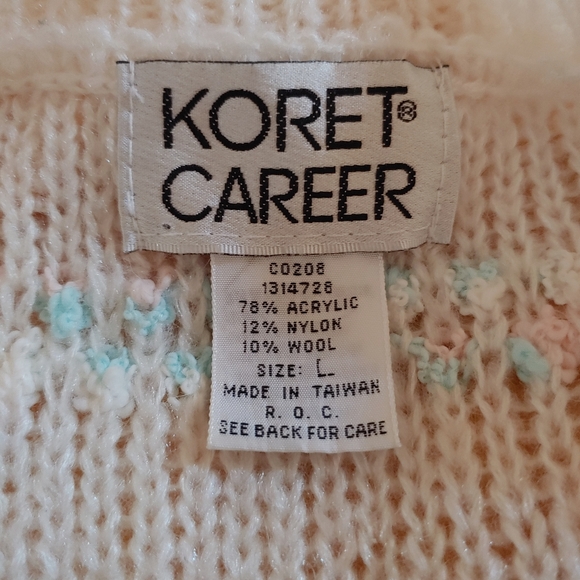 Vintage Short Sleeve Knit Sweater Cottagecore - Picture 7 of 7